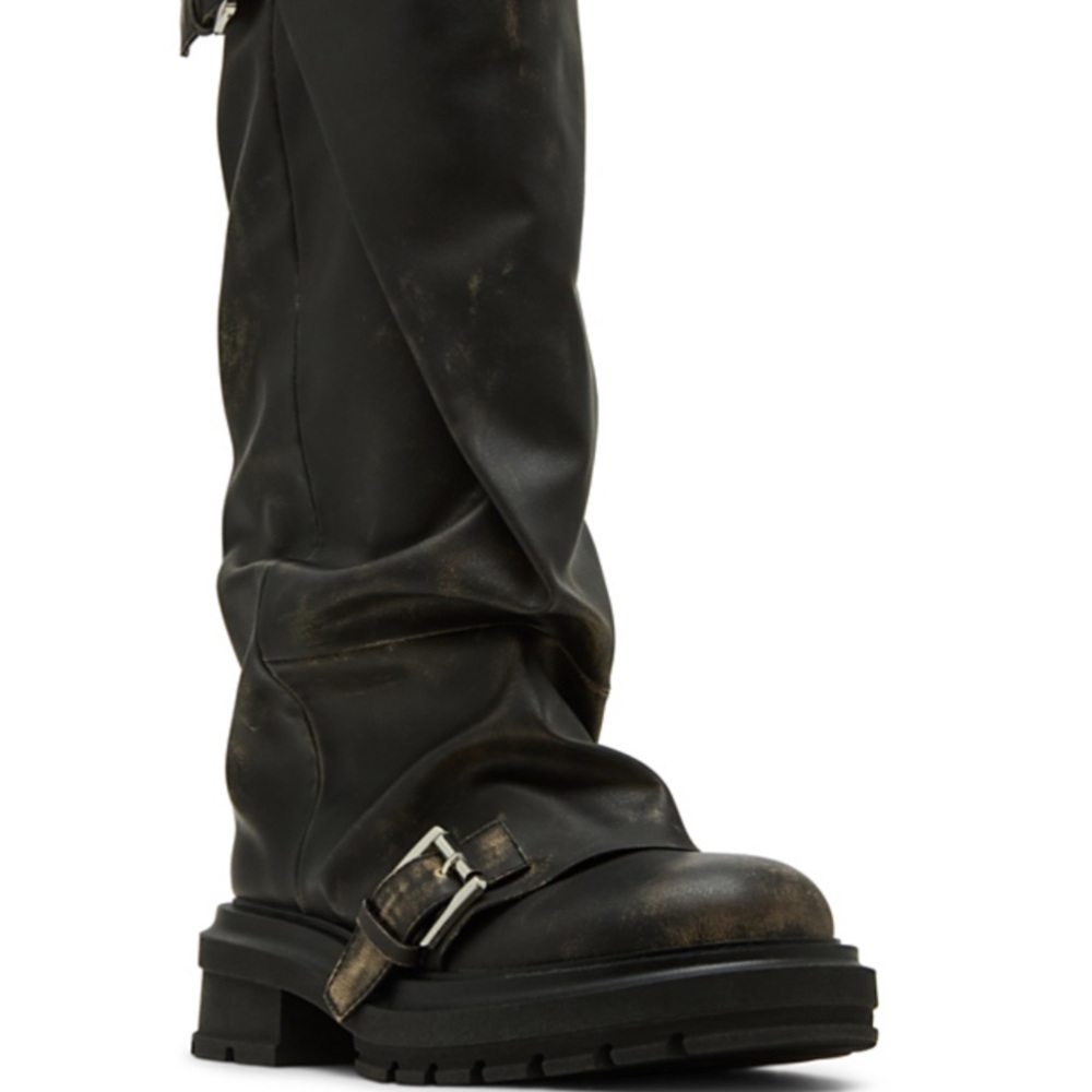 Women’s Grunge Vegan Leather Boots